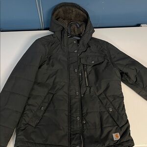 Carhartt Women's Black Rain Defender Jacket. Warm